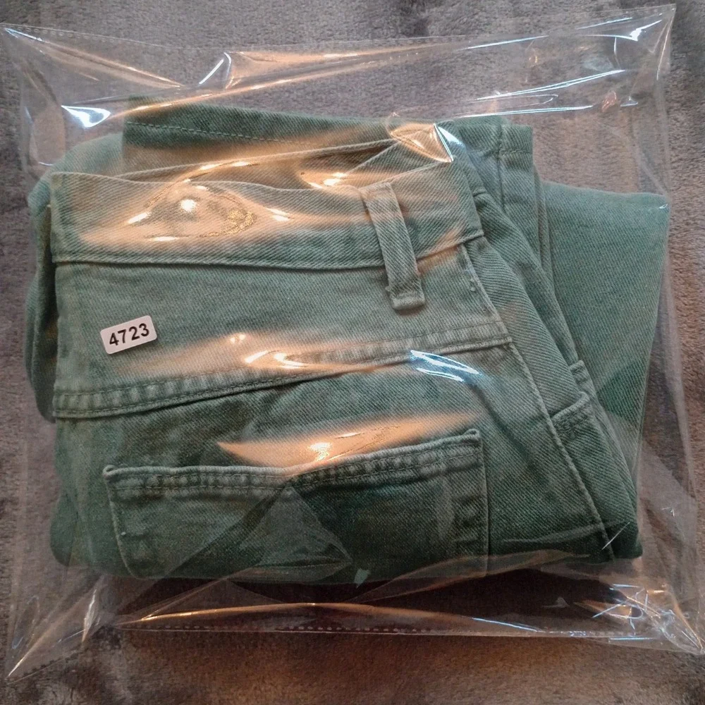 Wrangler Jeans Women 12 Kiwi Green High Rise Straight Leg USA Made Western VTG‎